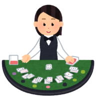 Casino dealer (female)