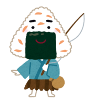 Onigiri character (salmon)