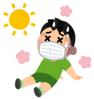 Heat stroke with a mask (boy)
