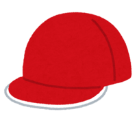 Red and white cap (red)