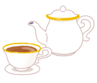 Tea set (tea cup and tea pot)