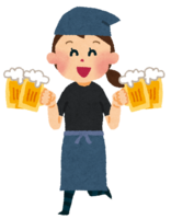Izakaya-Restaurant clerk (clerk carrying beer)
