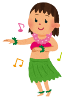 Hula dance (girl)