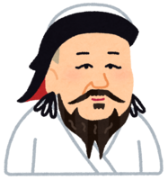 Caricature of Kublai Khan