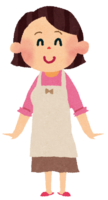 Mother in an apron