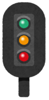 Traffic light for railway
