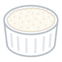Grated cheese in a cup