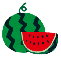 Watermelon (whole watermelon and cut watermelon)