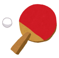 Table tennis (racket and ball)