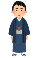 A man wearing a kimono