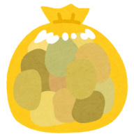 黄色いゴミ袋
