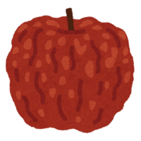 Wrinkled apple