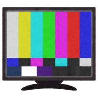 TV with color bars