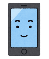 Smartphone characters with various facial expressions