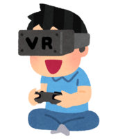 VRゲームをプレイする人