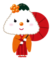 Onigiri character (salmon roe)