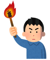Person with a torch (male)