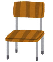 木の椅子のイラス