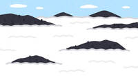 Sea of ​​clouds (background material)