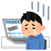 Person who could not buy tickets online (male)