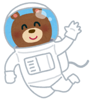 Bear astronaut