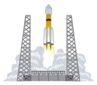 Launch of rocket