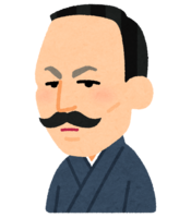 Caricature of Ogai Mori