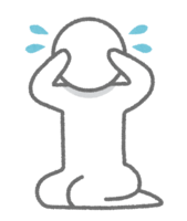 Crying person (stick man)