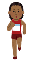 マラソン選手(黒人女性)