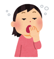 Yawning person (female)