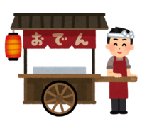 A person who draws an oden stall