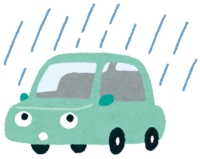Driving on a rainy day