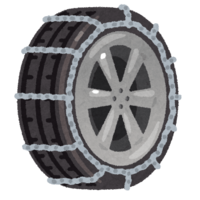 Tire with chain