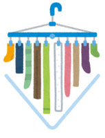 How to dry laundry (V-shaped drying)