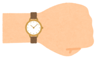 Arm with a wristwatch (female)