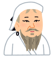 Caricature of Genghis Khan