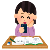 People who use smartphones while studying (female)