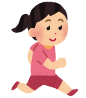 Running child (girl)