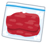 Meat in a freezer bag