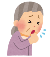 Grandmother coughing