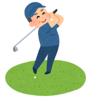Golfer (middle-aged man)
