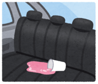 Dirty car seat