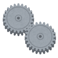 Overlapping gear (three-dimensional)