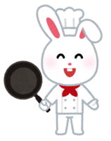 Animal chef character (rabbit)