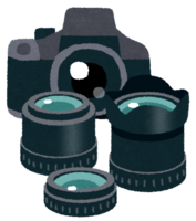 Single-lens reflex camera and lens set
