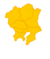Map of Kanto region (regional division)