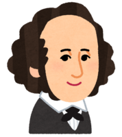 Mendelssohn's caricature illustration (musician)