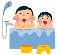 浴室"爸爸和儿子"