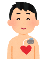 Young person with a pacemaker
