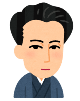 Caricature of Sakutaro Hagiwara